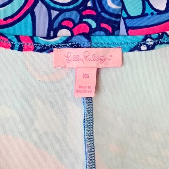 Lilly Pulitzer Melia Multi Sea Jewels Drop Waist Flounce Dress Summer, Sz XS - Picture 7 of 7